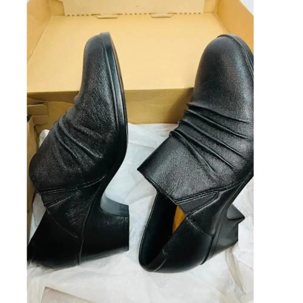 Clarks Emily 2 Cove High Women's Heels‎ Black Leather  7M